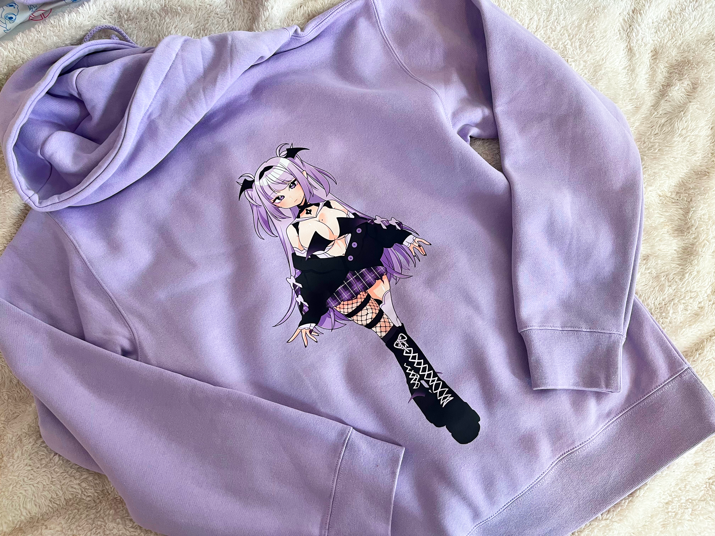 Lavender PCME Anime Girl Hoodie